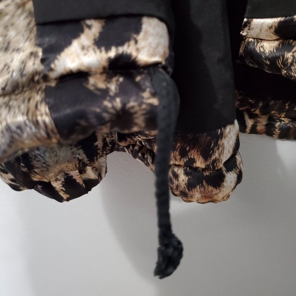 Cousin Earl 'Cooper' Leopard Puffer Satin Jacket, L - Picture 9 of 11